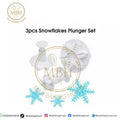 3pcs Snowflakes Plunger Set