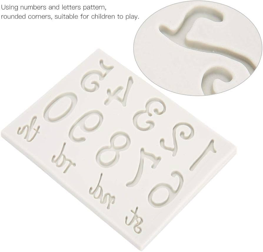 0 to 9 Garosa Numbers Fondant Silicone Mold