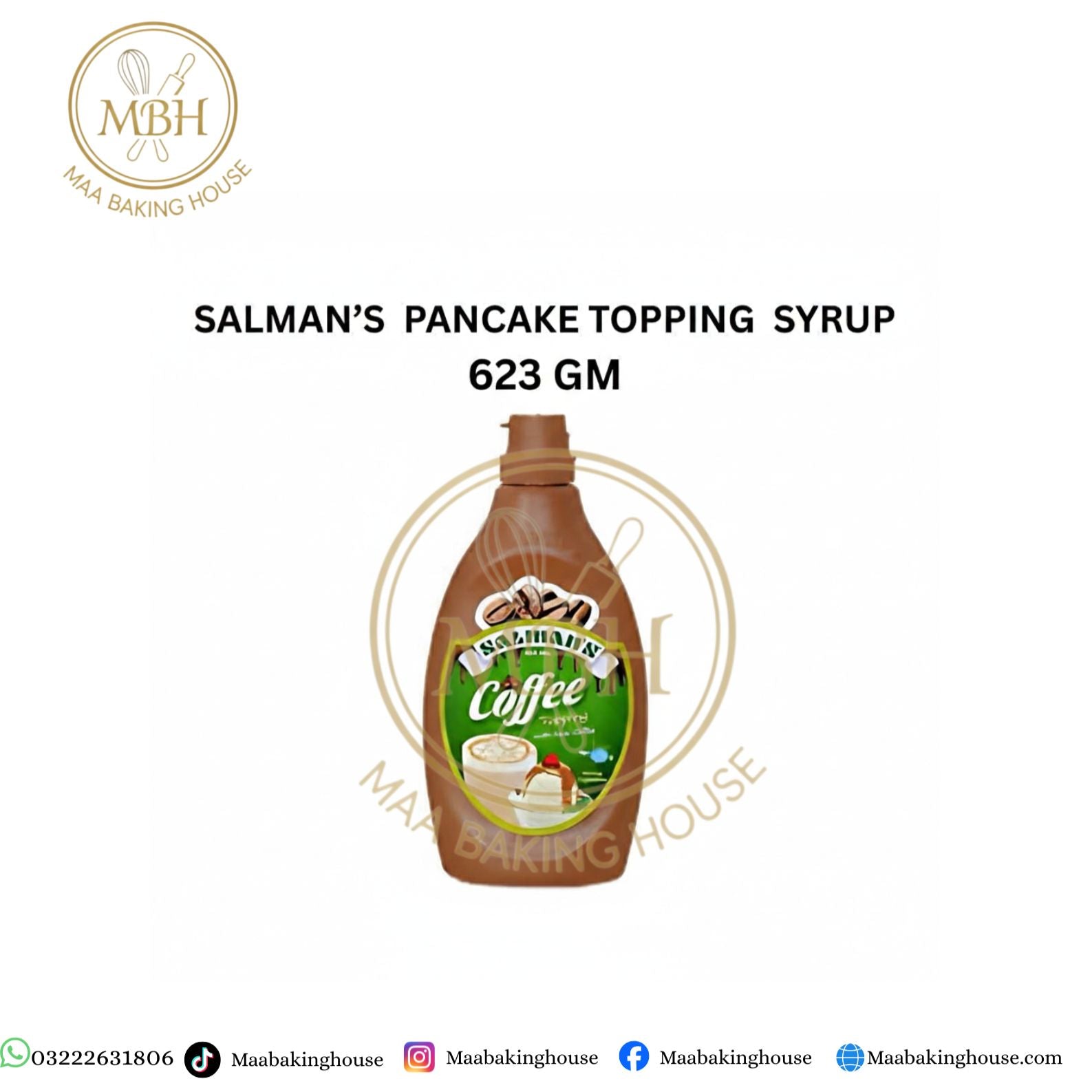 Salman's Pancake Topping Syrup - Coffee Flavor 623gm