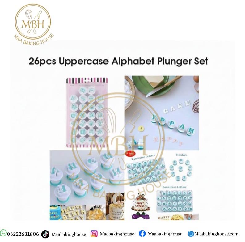 26 pcs Uppercase Alphabet Plunger Set