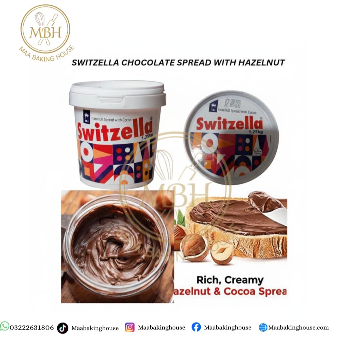 Switzella Chocolate Spread with Hazelnut
