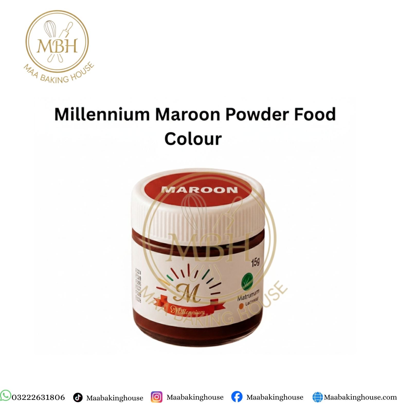 Millennium Maroon Powder Food Colour