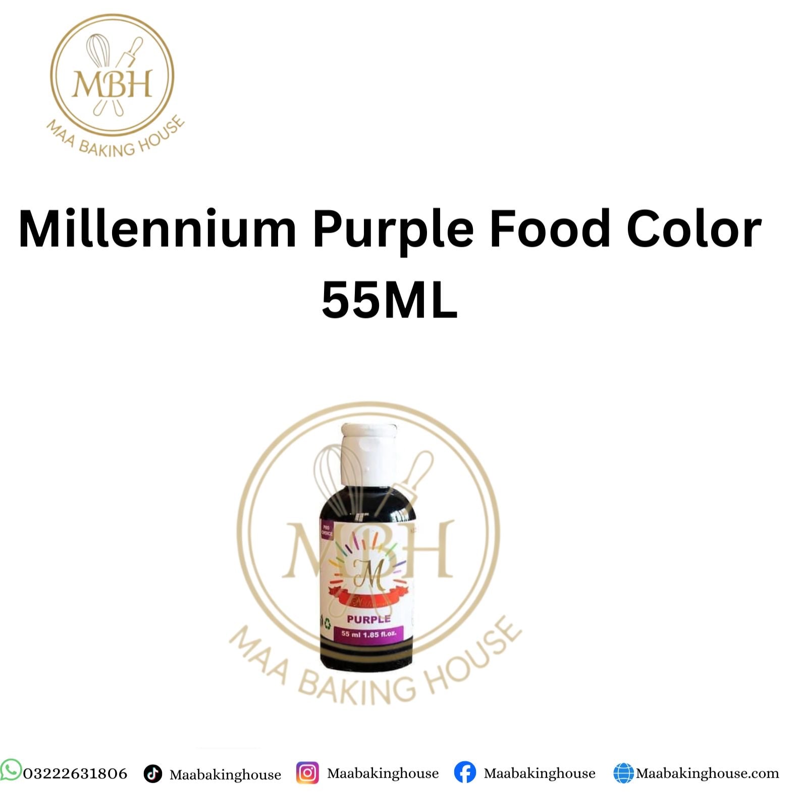 Millennium Purple Liquid Food Colour 55ML