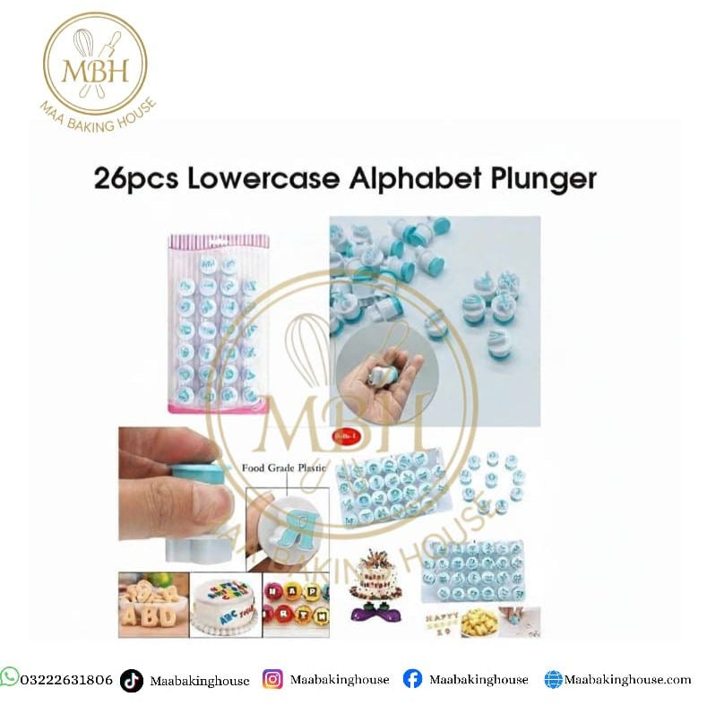 26pcs Lowercase Alphabet Plunger