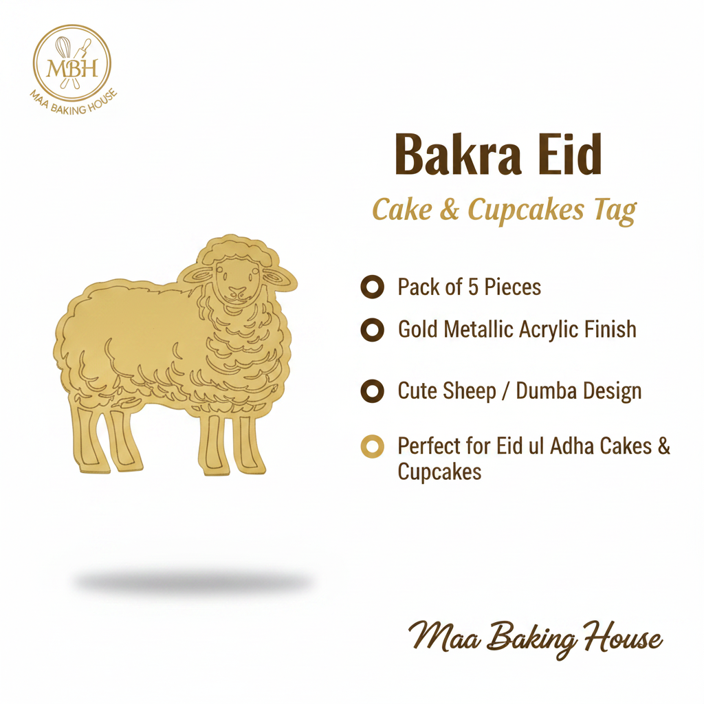 Bakra Eid Cake & Cupcakes Tag