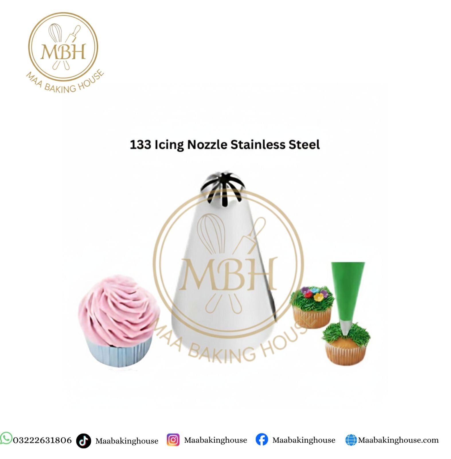 133 Icing Nozzle Stainless Steel
