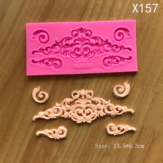 Vintage Relief Fondant Silicone Mold