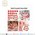 Red Crystal Faux Ball