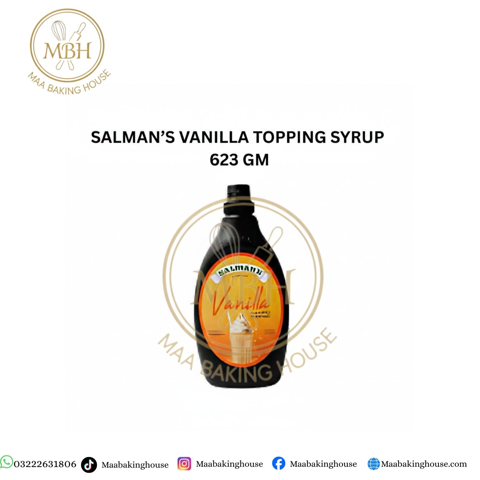 Salman's Vanilla Topping Syrup 623gm