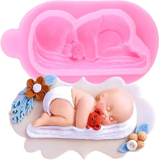 Newly Born Baby Fondant Silicone Mold