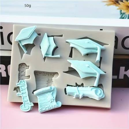 Graduation Hat Thesis Fondant Silicone Mold