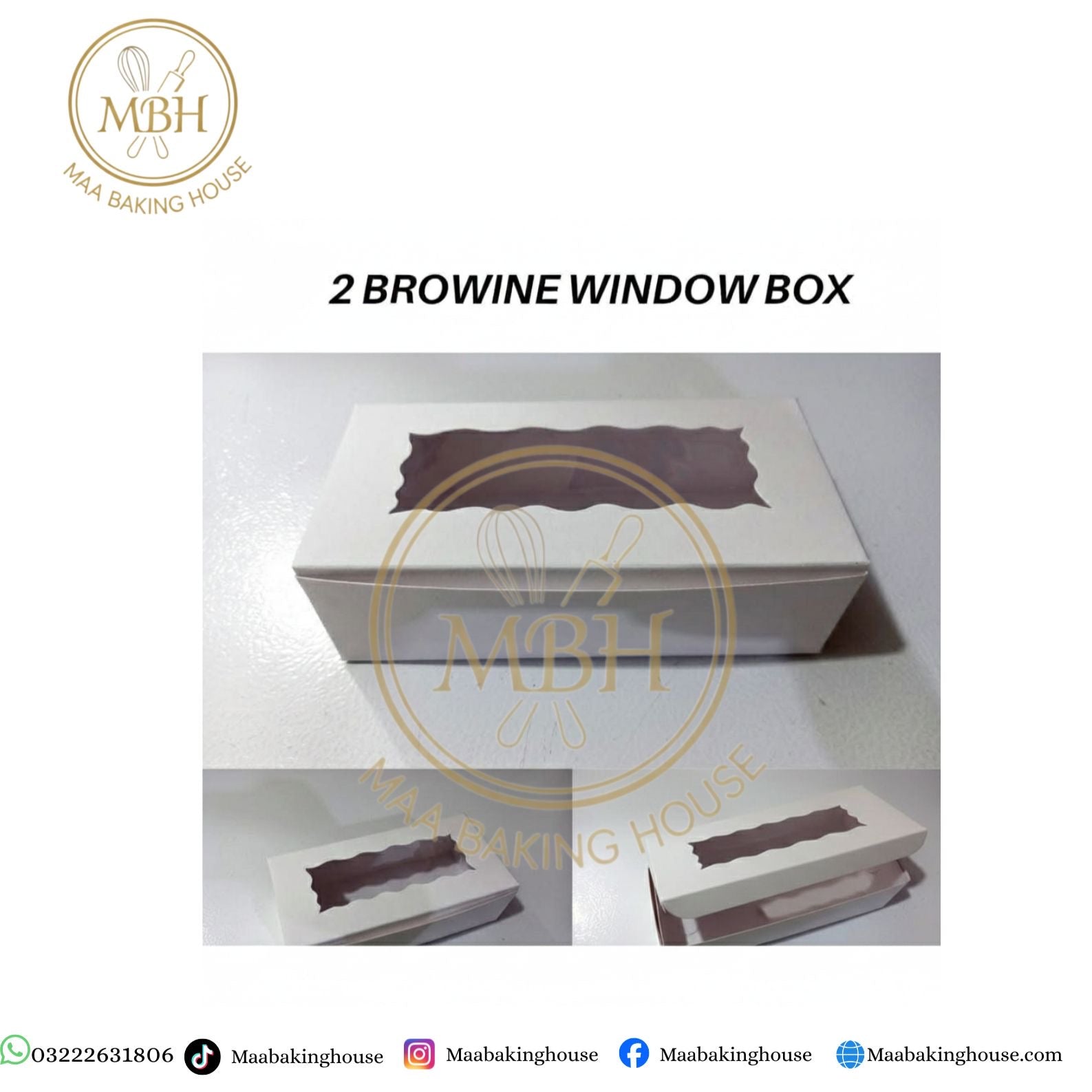 2 Brownie Window Box