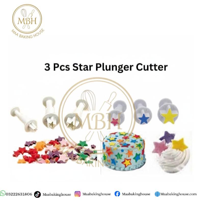 3 Pcs Star Plunger Cutter