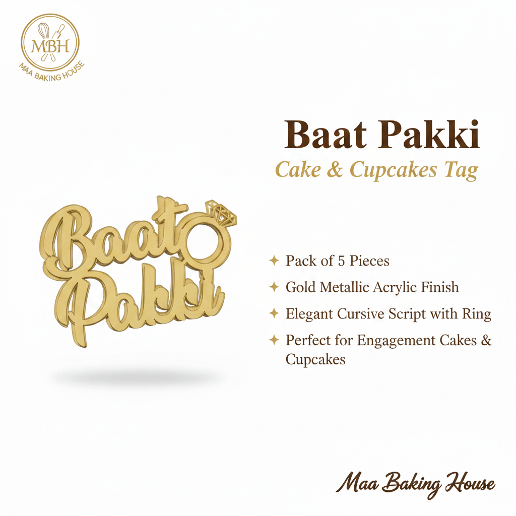 Baat Pakki Cake & Cupcakes Tag