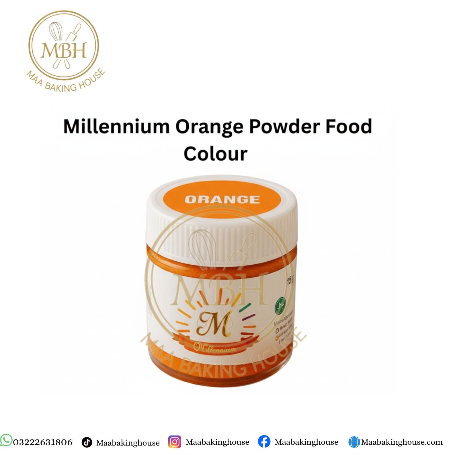 Millennium Orange Powder Food Colour