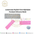 Lowercase Stylish Font Alphabet Fondant Silicone Mold
