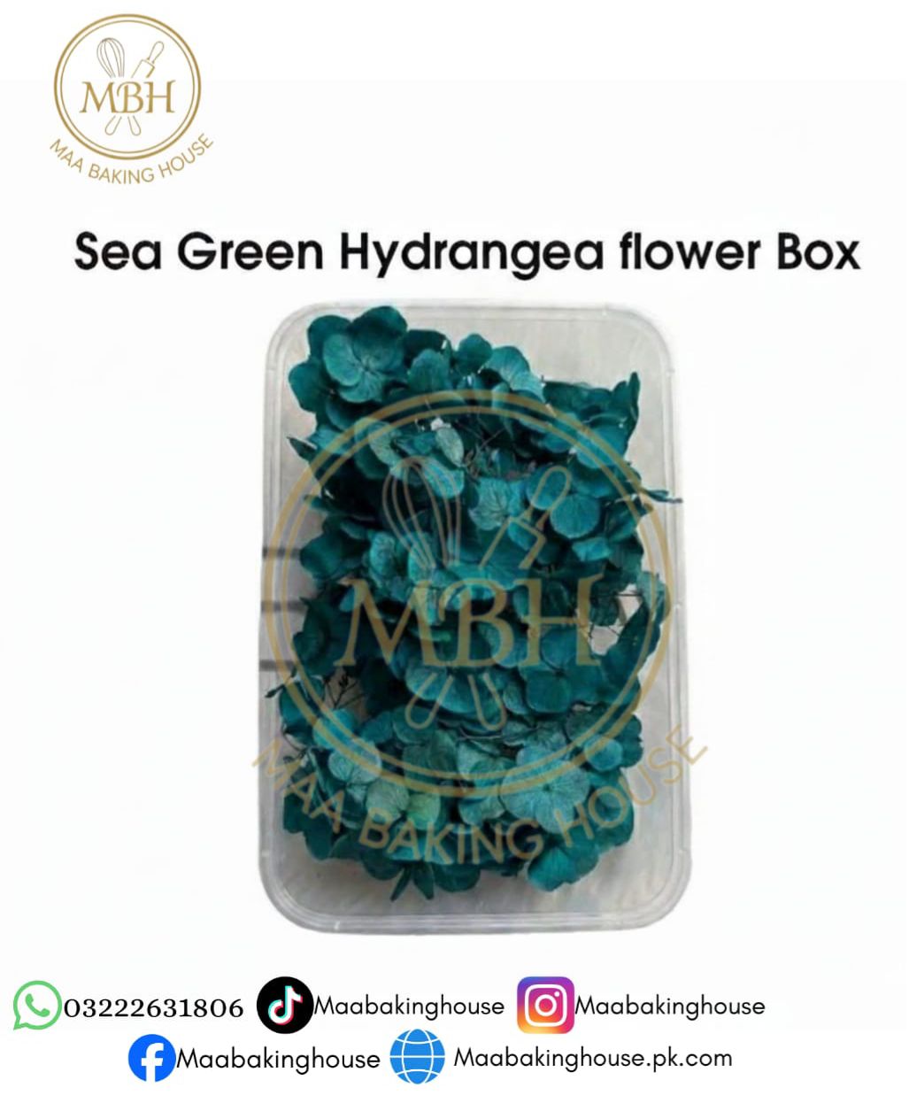 Sea Green Hydrangea Flower Box