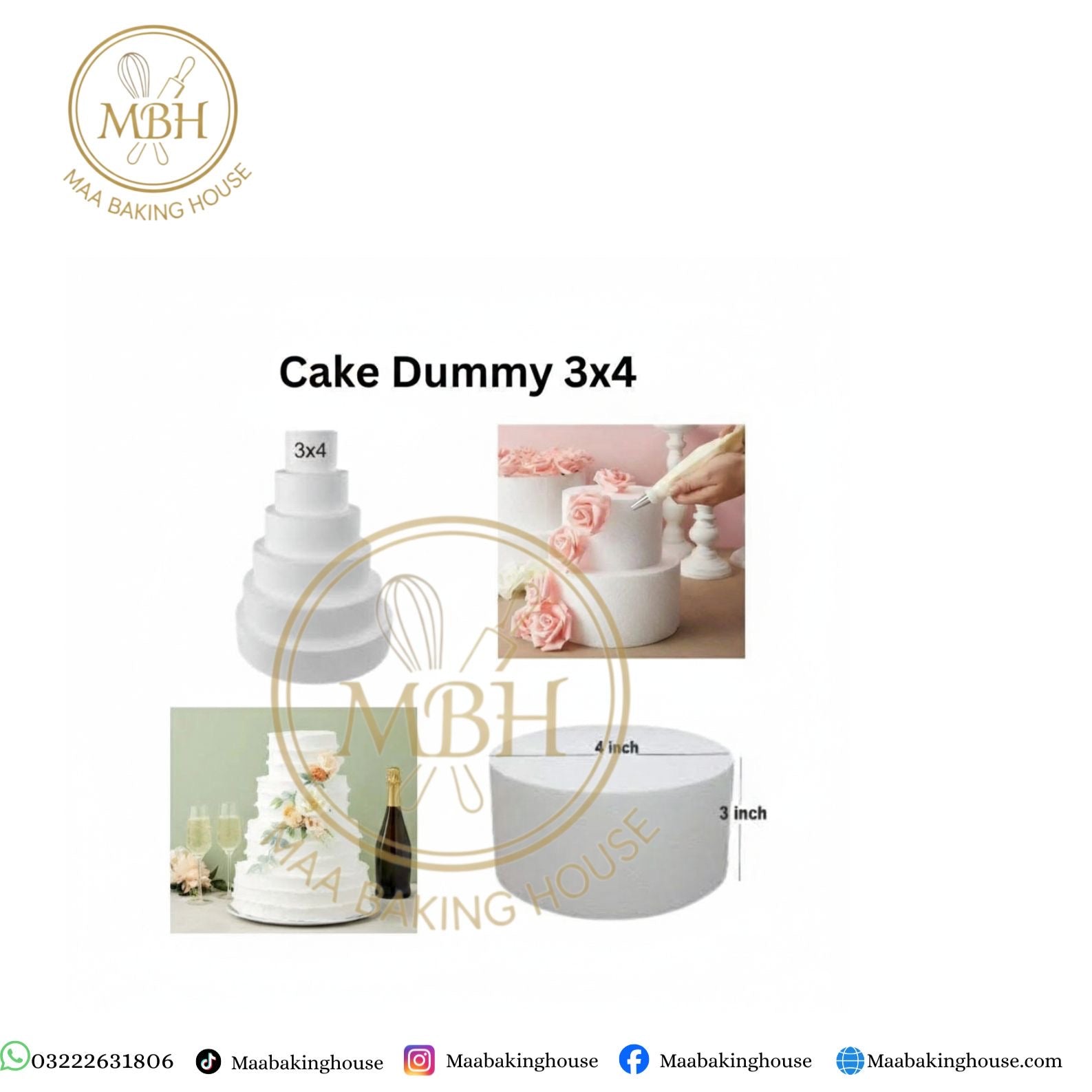 Cake Dummy 3x4