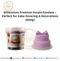 Millennium Premium Purple Fondant - Perfect for Cake Covering & Decorations (500g)