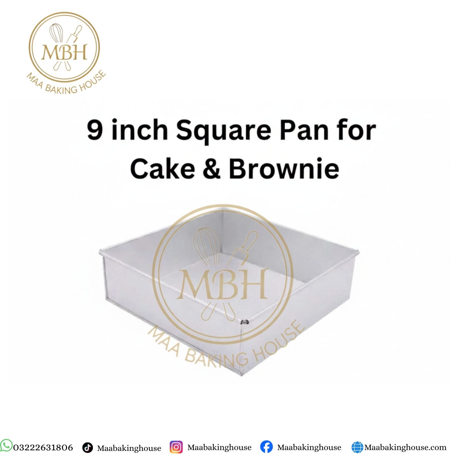 9 Inch Square Pan for Cake & Brownie