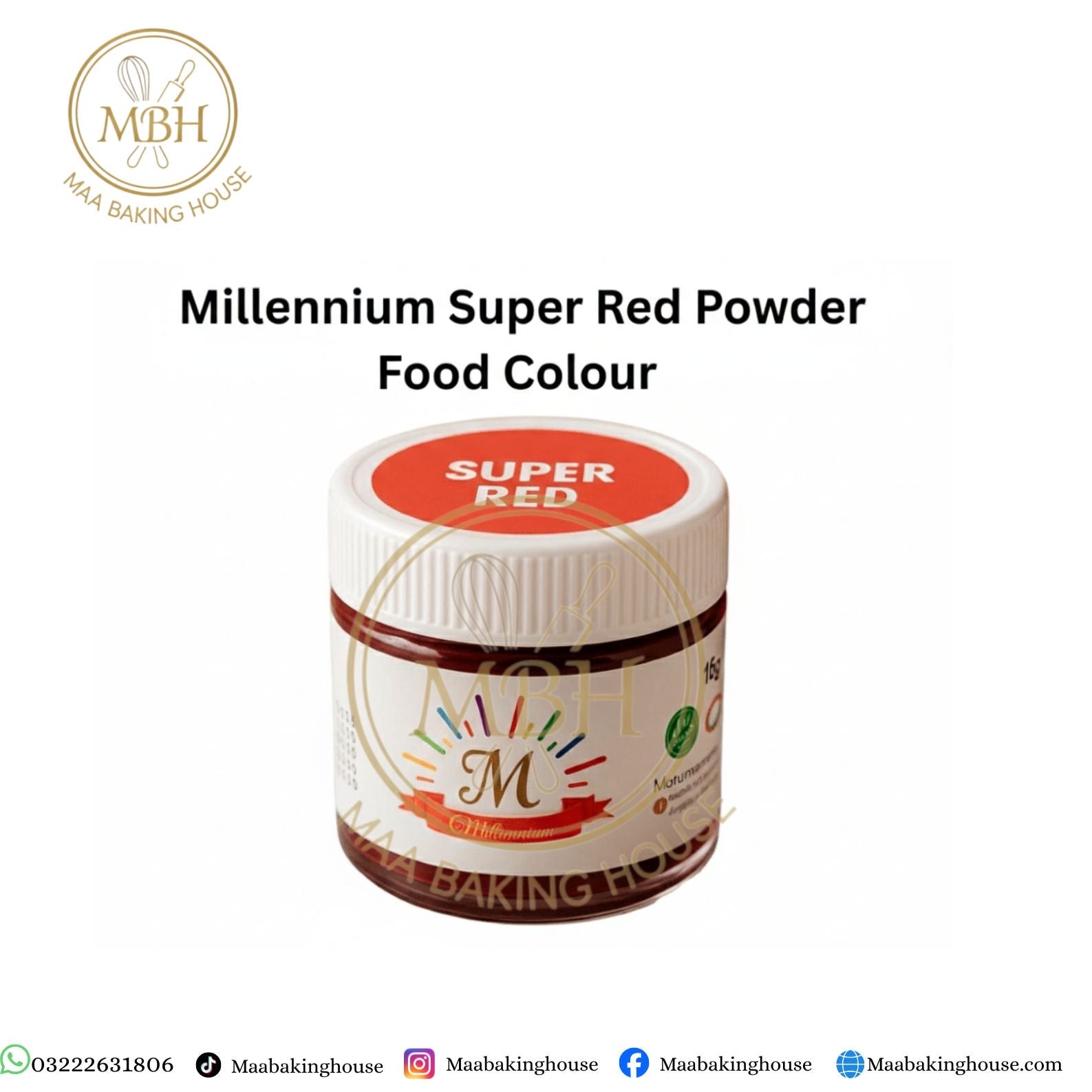 Millennium Super Red Powder Food Colour
