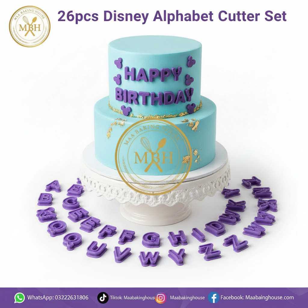 26pcs Disney Alphabet Cutter Set