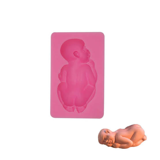 Silicone Big Sleeping Baby Fondant Mold