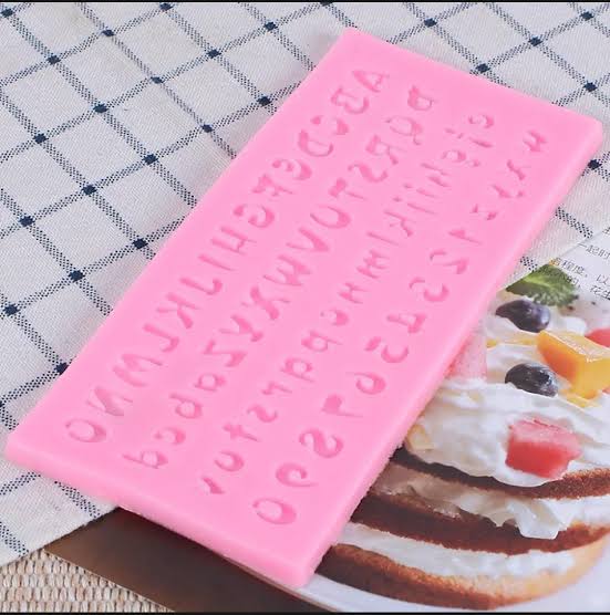 Mini Alphabet & Numbers Silicone Fondant Mold