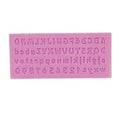 Mini Alphabet & Numbers Silicone Fondant Mold