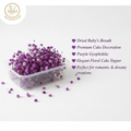 Dried Baby's Breath – Purple Floral Cake Decoration