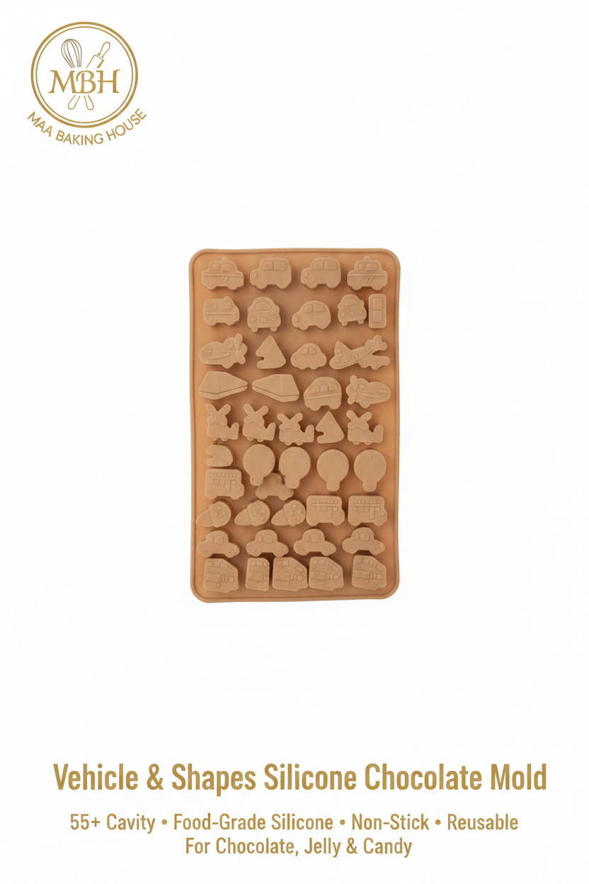 Vehicle & Shapes Silicone Chocolate Mold
