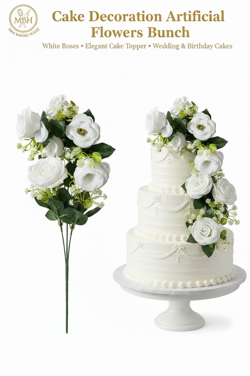 Cake Decoration Artificial Flowers Bunch