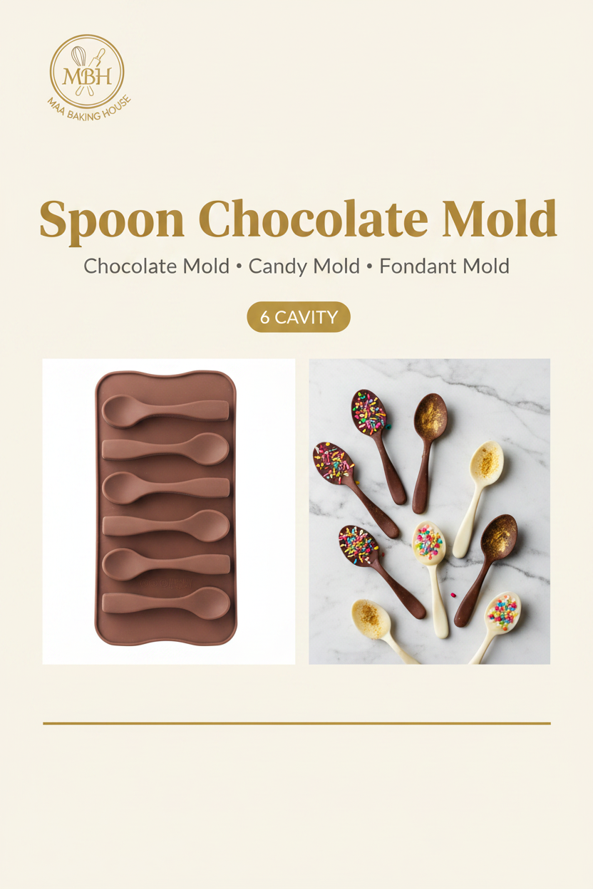 Spoon Chocolate Mold - 6 Cavity