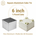 Square Aluminium Cake Tin – 6, 7, 8,