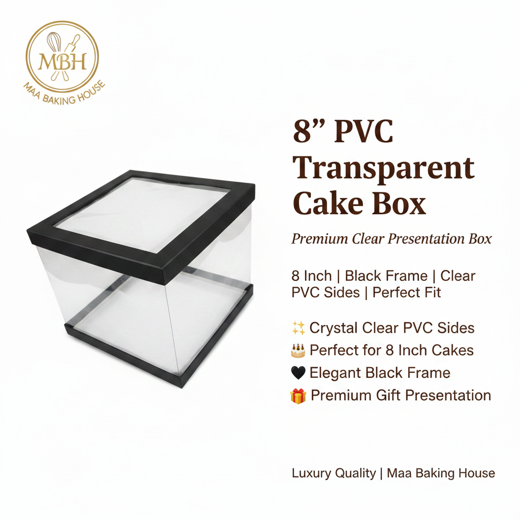 8" PVC Transparent Cake Box
