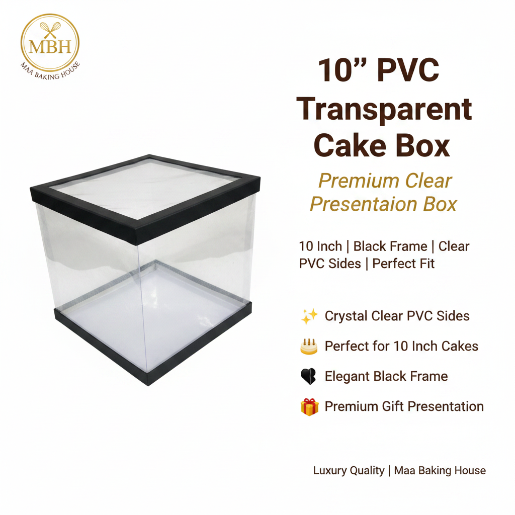 10" PVC Transparent Cake Box