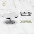 Stainless Steel Turntable – Professional Cake Decorating Stand