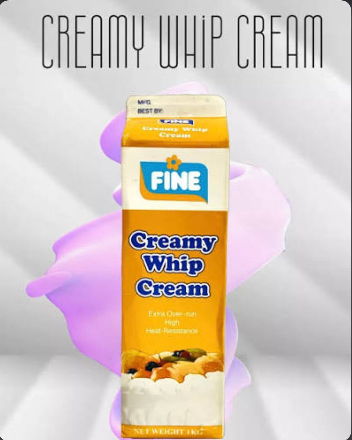 Fine Creamy Whip Cream