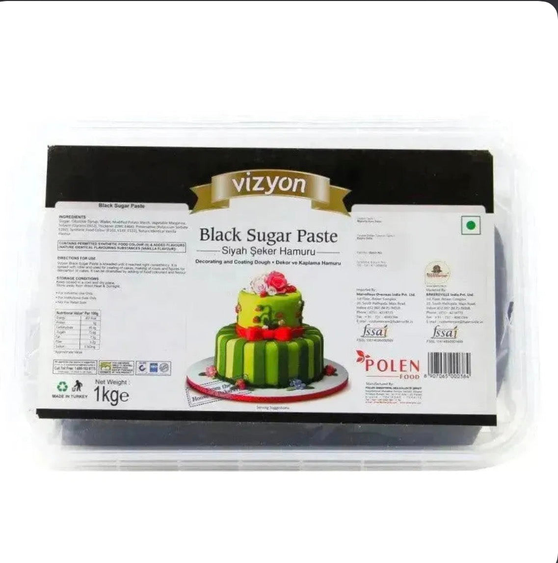 Vizyon Black Sugar Paste 1kg
