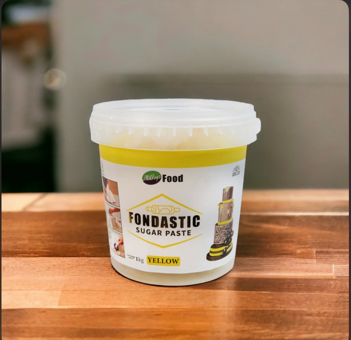 Milkyz Yellow Fondant 1kg Bucket