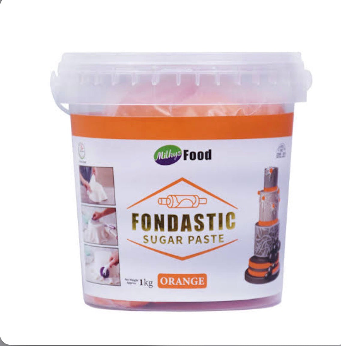Milkyz Orange Fondant 1kg Bucket