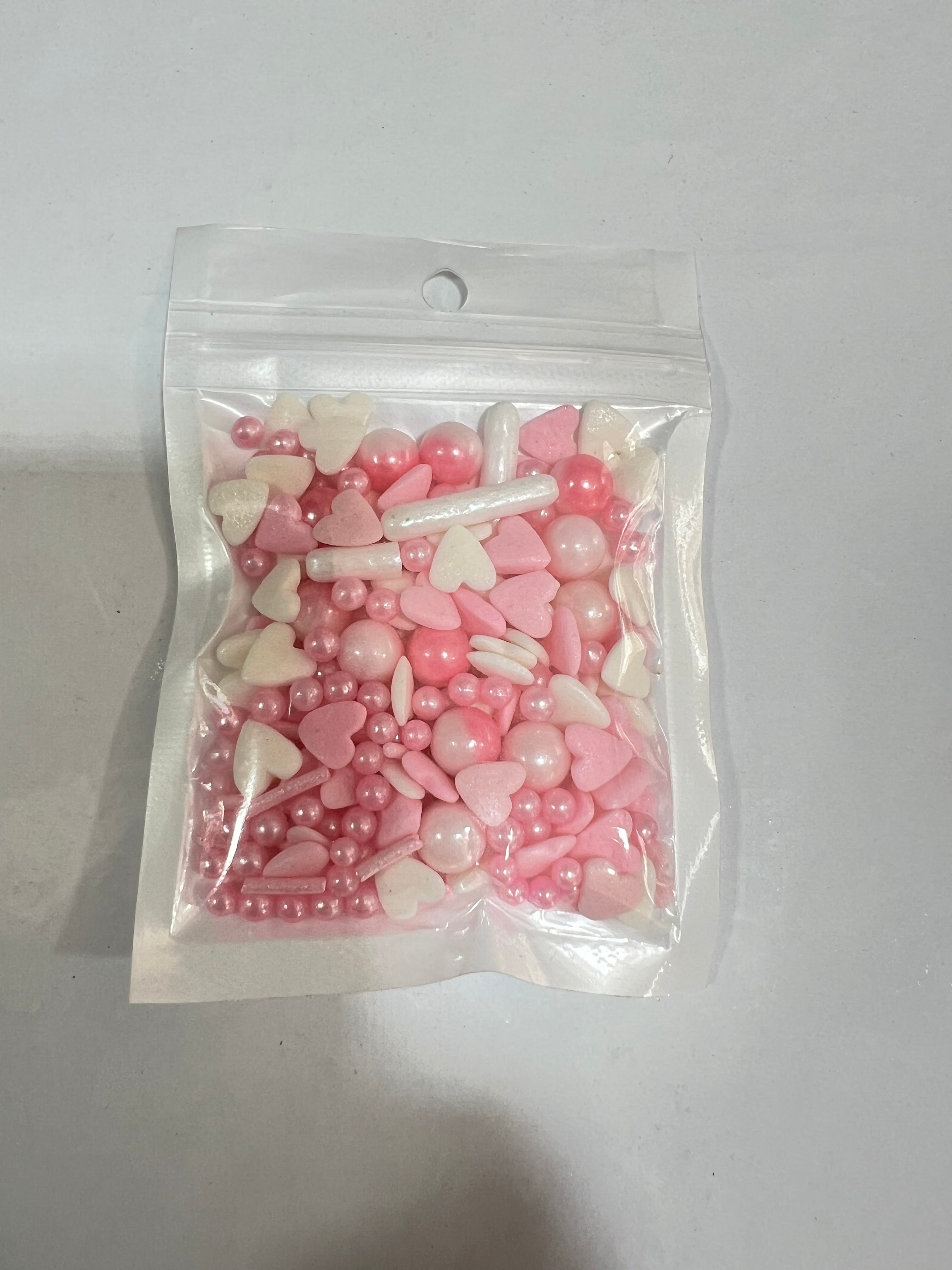 Imported Pink & White Mix Dragees - 20gm Pouch