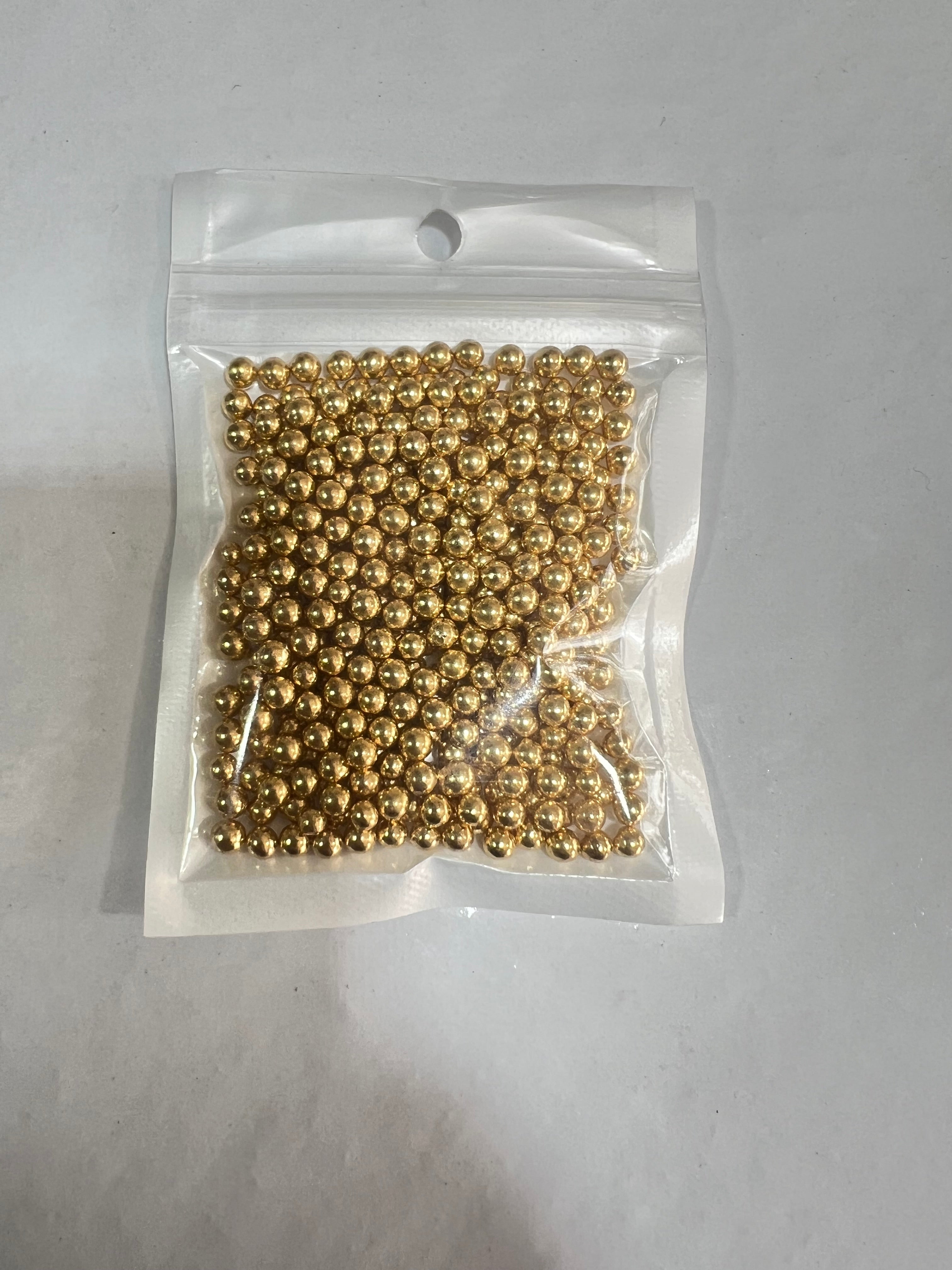 Imported Golden Dragees 2MM - 20gm Pouch