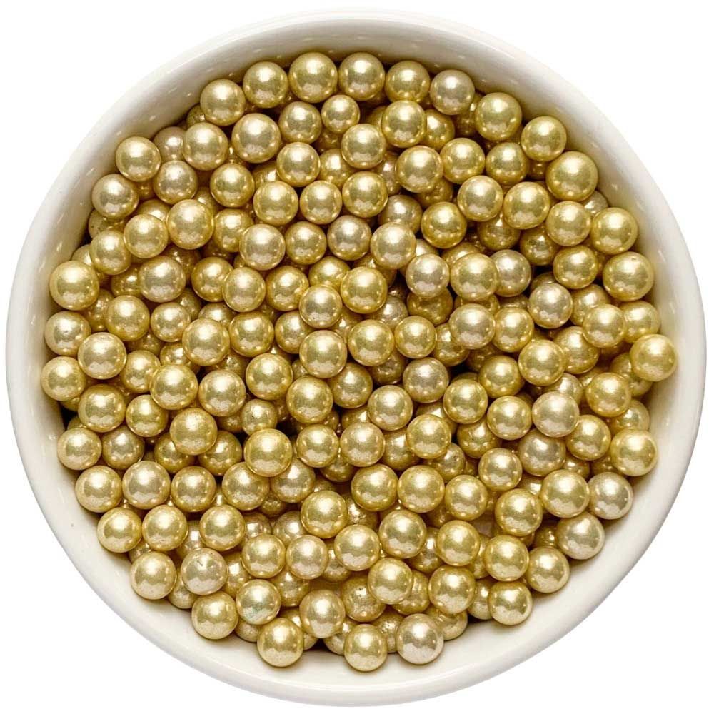 Imported Golden Dragees 7MM - 100gm Bottle