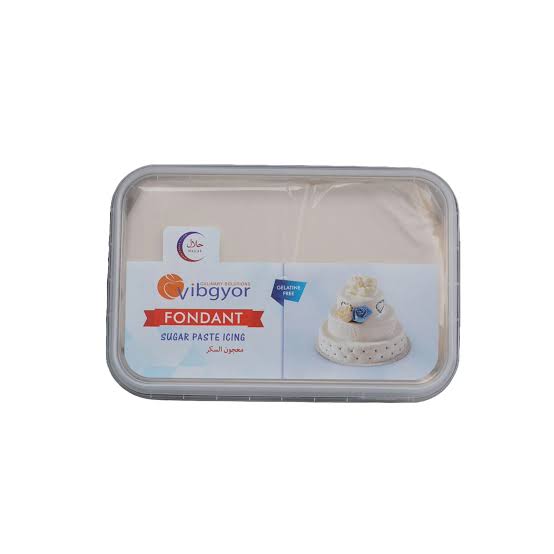 Vibgyor White Fondant 1Kg Box