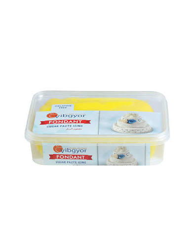 Vibgyor Yellow Fondant 1Kg Box