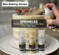 Edible Glitter Spray Sprinkles - Gold, Silver, & Pearl Cake Shimmer Spray
