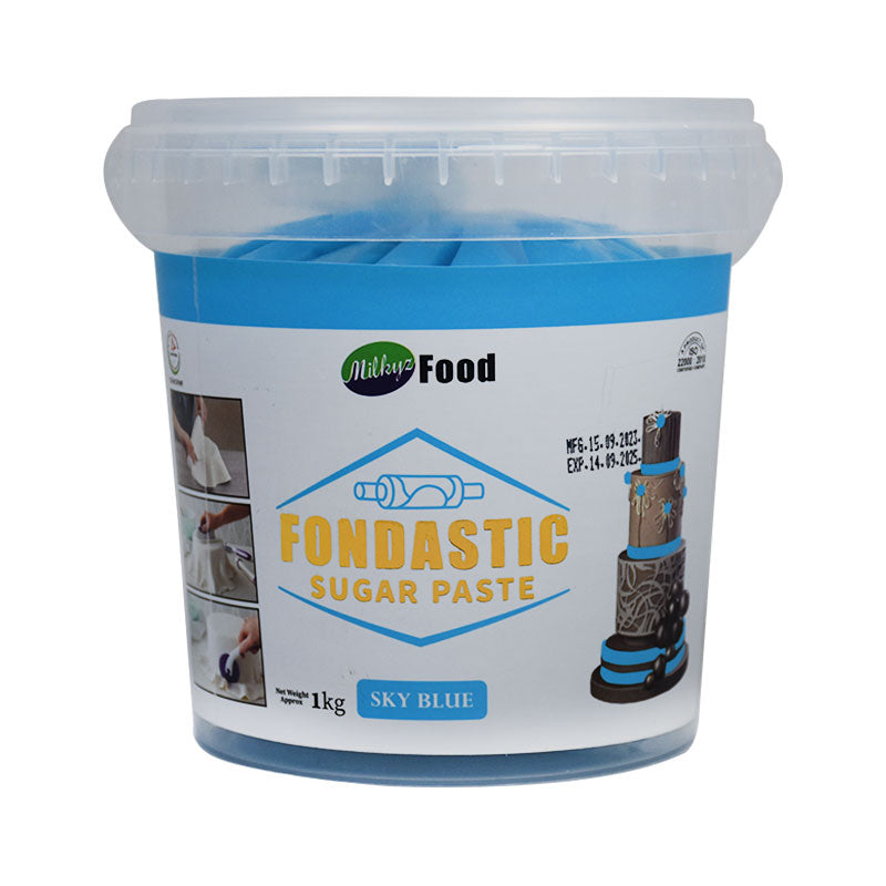 Milkyz Sky Blue Fondant 1kg Bucket