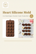 Heart Silicone Mold - 5-in-1 Designs