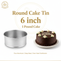 Round Cake Tin – Pure Aluminum | Multiple Sizes Available